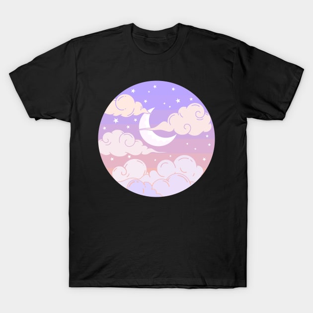 Moon Scape T-Shirt by RavenWake